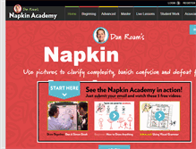 Tablet Screenshot of napkinacademy.com